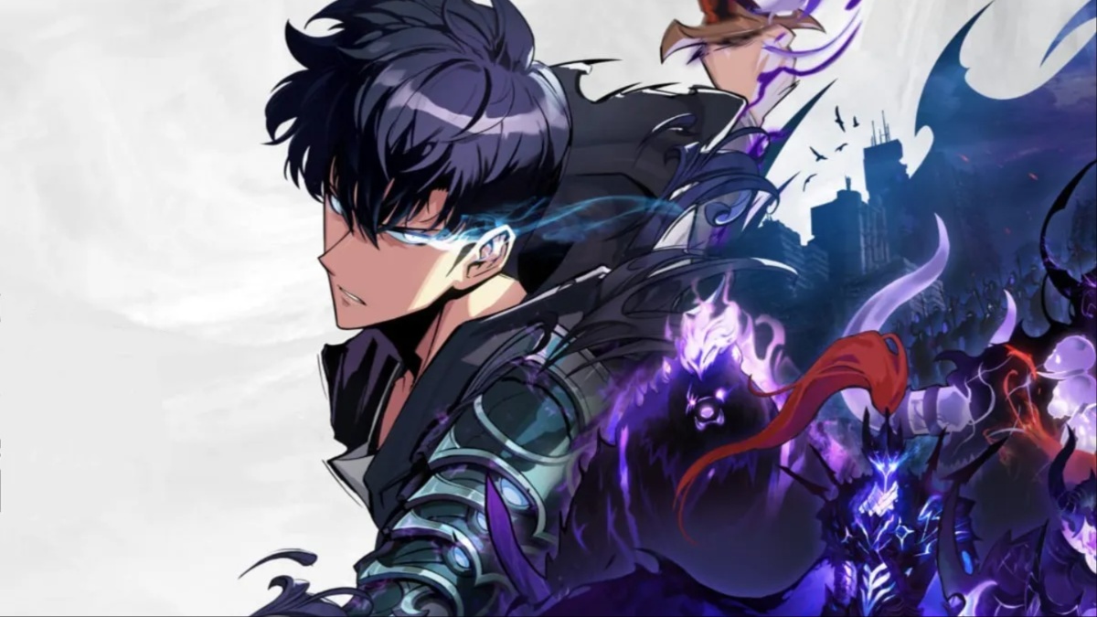 Sung Jinwoo from Solo Leveling: Arise poster for RPG by Netmarble
