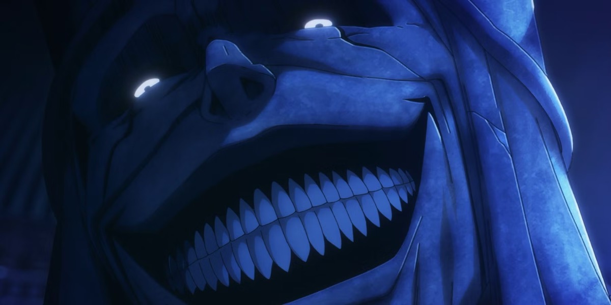 The Statue of God smiles creepily in "Solo Leveling"