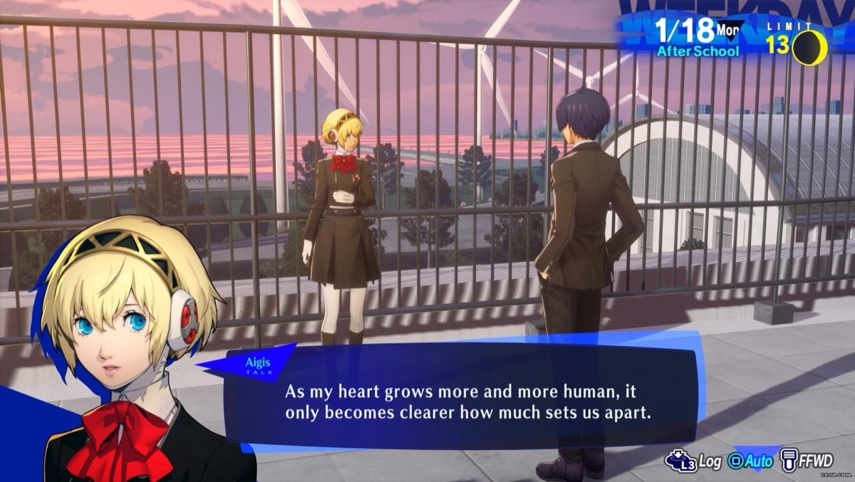 Agis talks about what it means to be human in "persona 3"