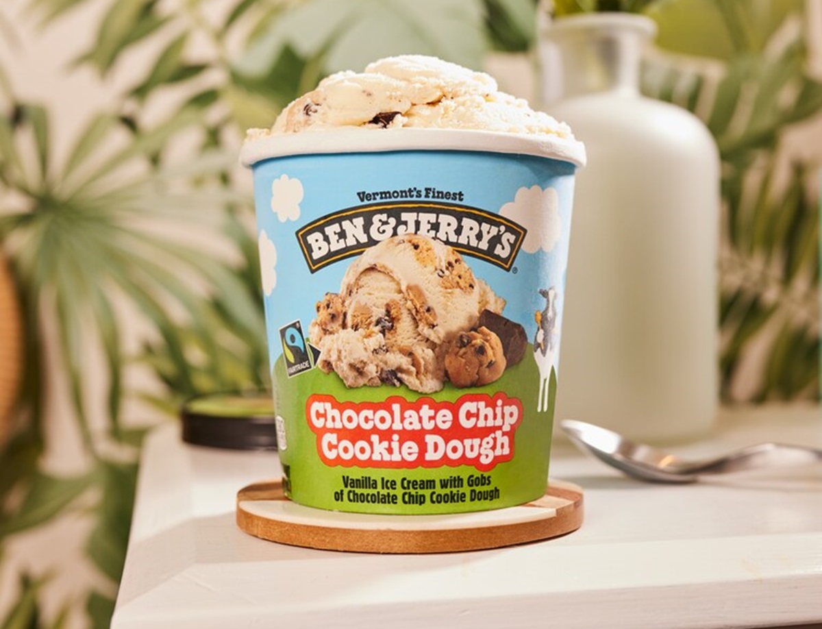 Ben and Jerrys Choc Chip Cookie Dough ice cream