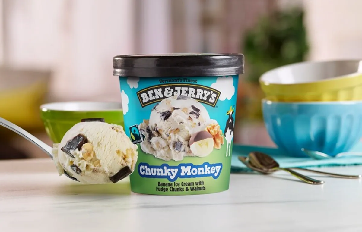 Ben and Jerry's Chunky Monkey ice cream