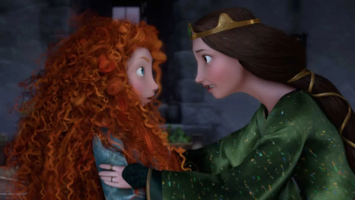 Merida and the Queen argue in Brave