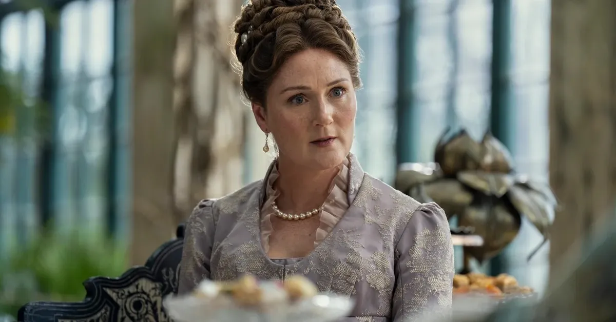 Ruth Gemmell as Lady Violet Bridgerton in Queen Charlotte: A Bridgerton Story
