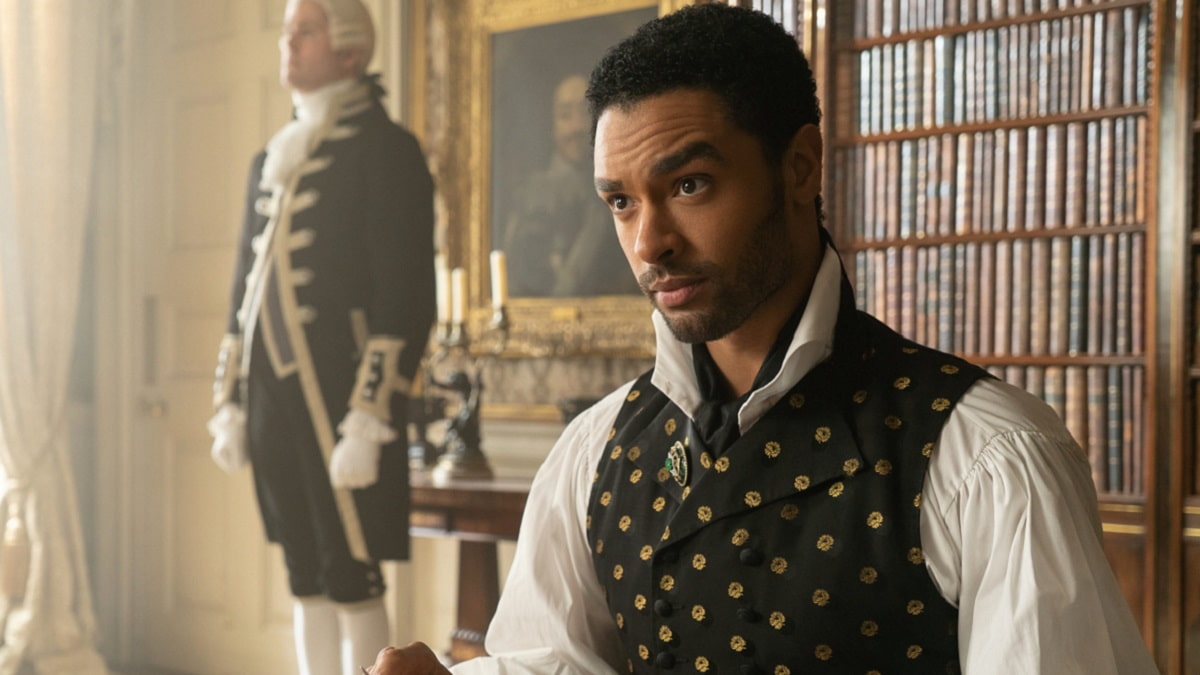 Regé-Jean Page as the Duke of Hastings, Simon Bassett, in Bridgerton