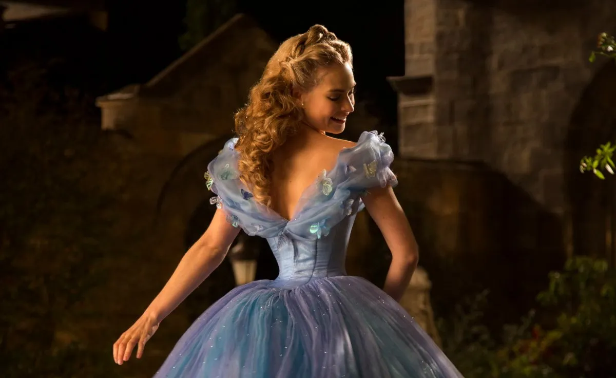 Lily James as Cinderella in Cinderella 