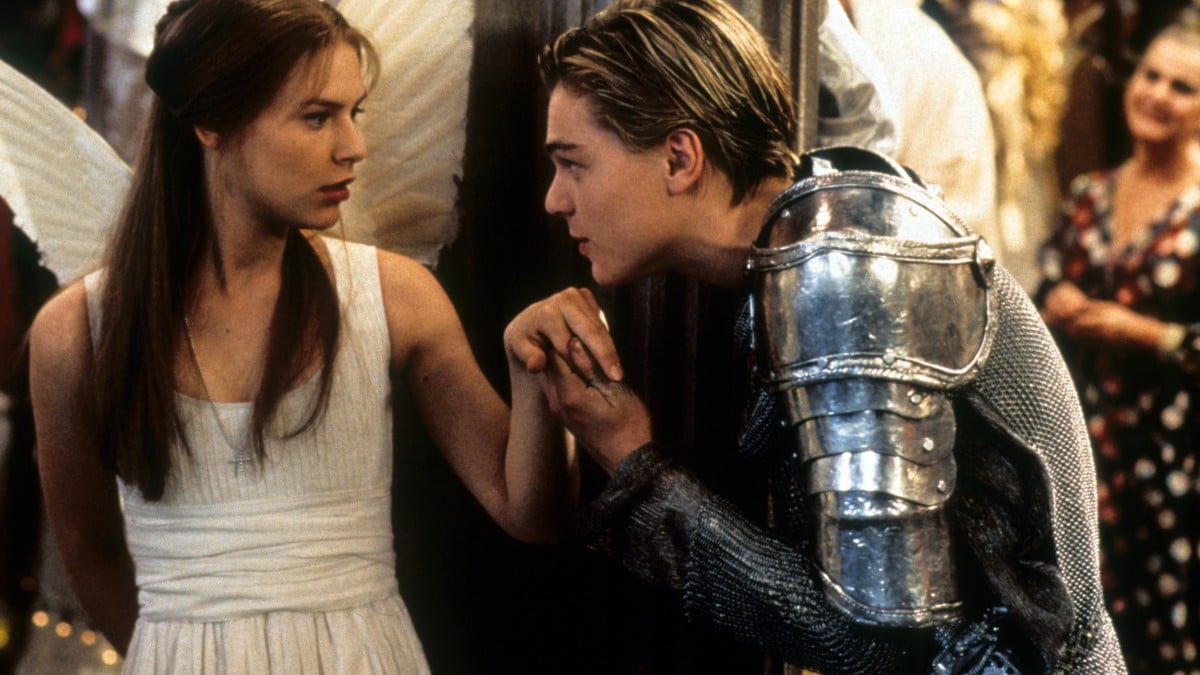 Claire Danes and Leonardo DiCaprio as Romeo and Juliet in Romeo + Juliet