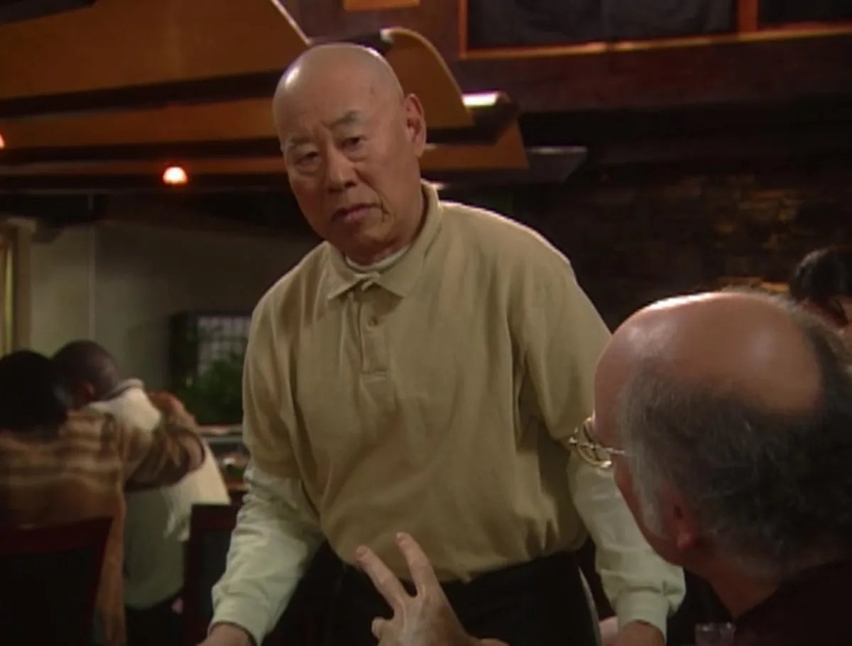 A Japanese waiter in Curb Your Enthusiasm