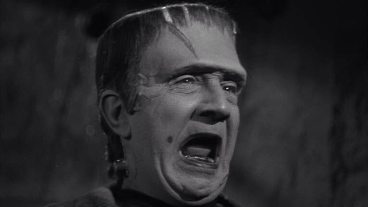 Frankenstein cries in 'Frankenstein Meets the Wolfman'
