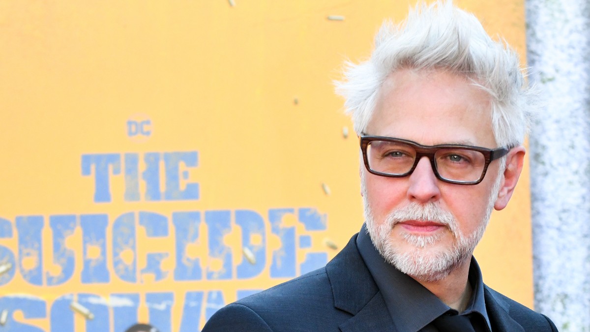 James Gunn poses at the premiere of The Suicide Squad