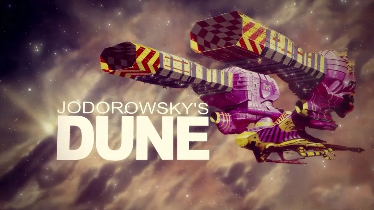 An animated spaceship flies in "Jodorowsky's Dune"