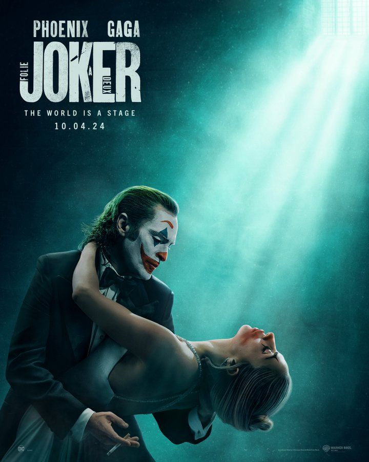 Joaquin Phoenix and Lady Gaga in the poster for 'Joker: Folie a Deux'