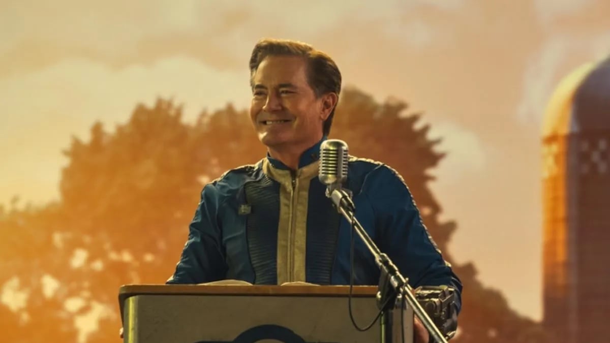 Kyle MacLachlan as Hank in the Fallout TV show.