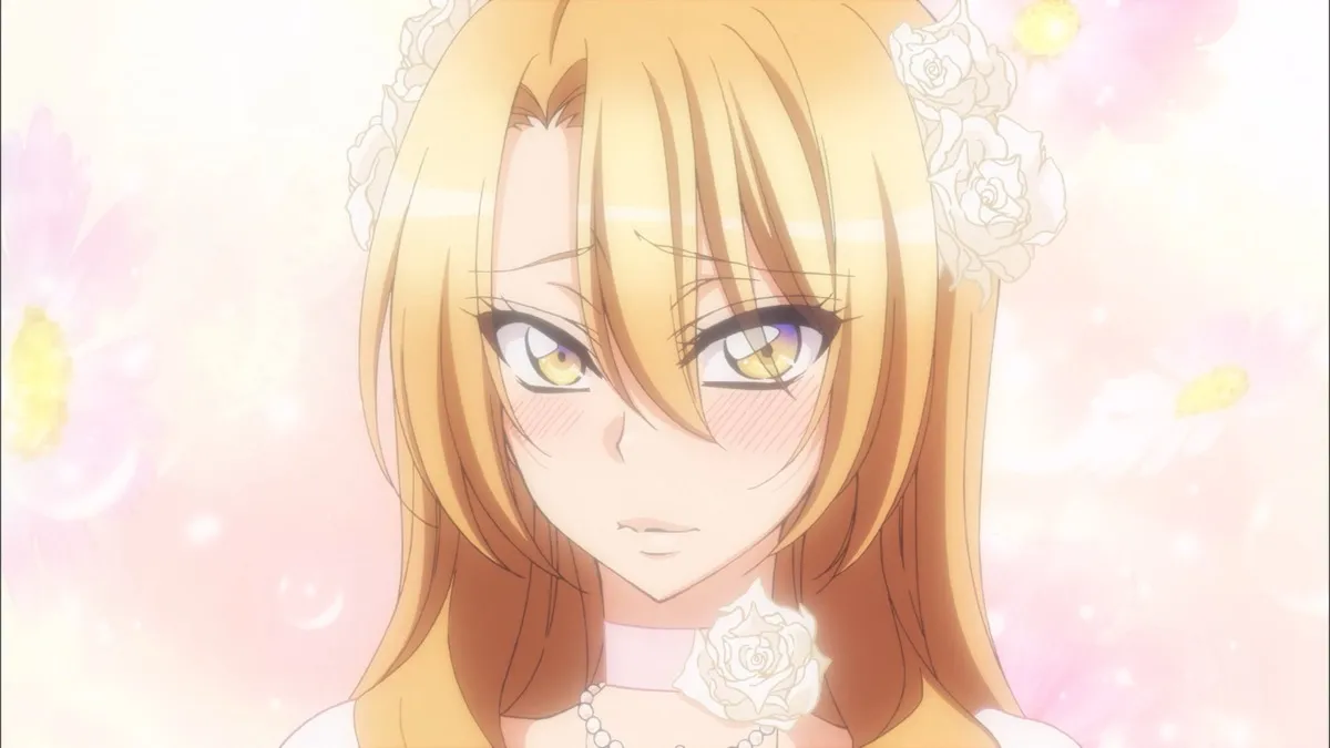 A boy dressed a girl blushing in "Love Stage!!!"