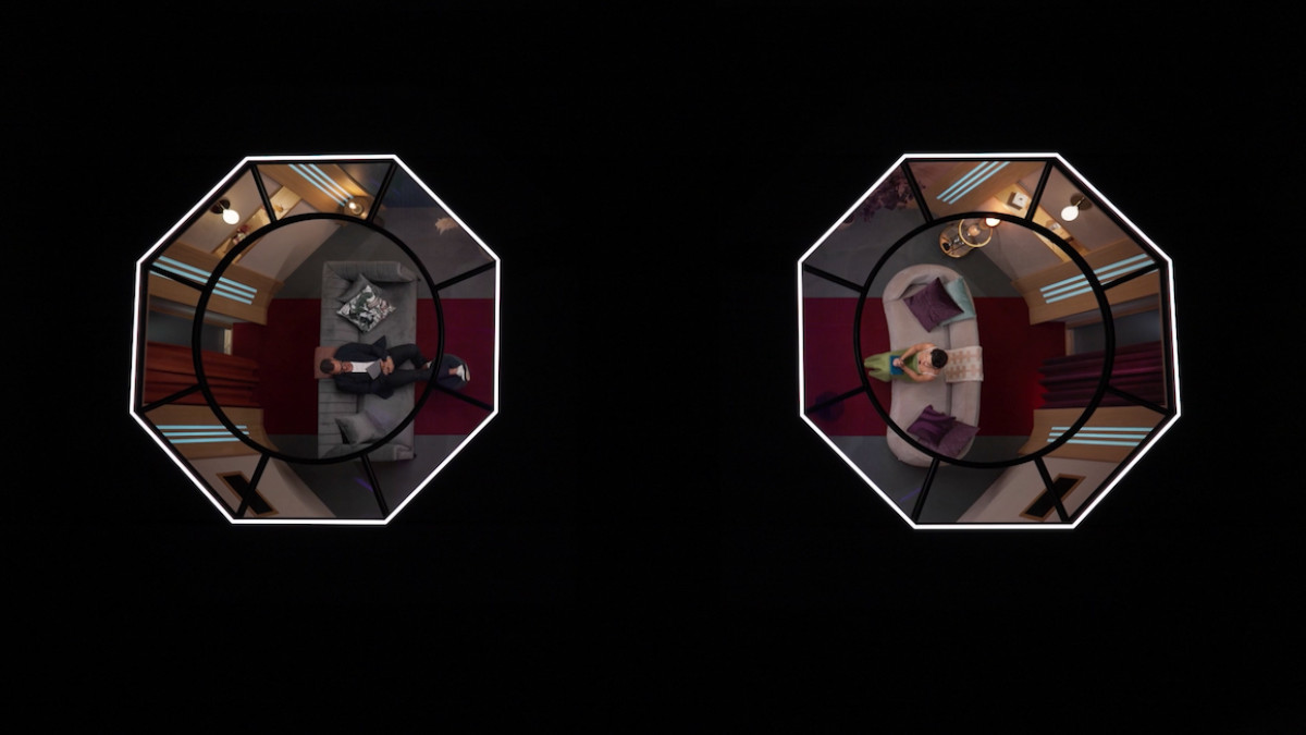 The pods from above in Love Is Blind U.K. 