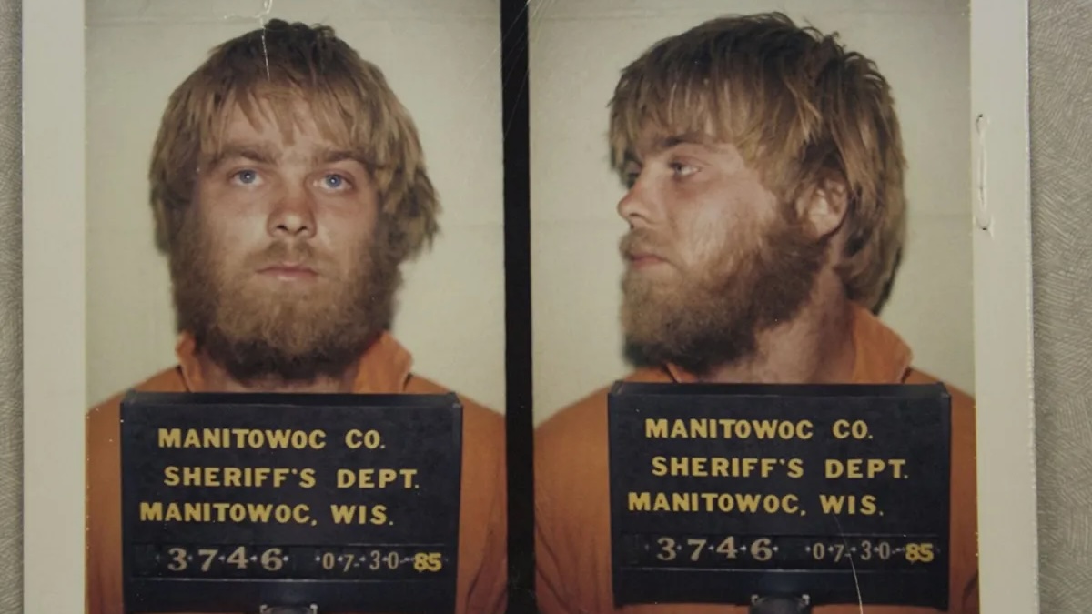 Steven Avery's mugshot in Making a Murderer on Netflix.