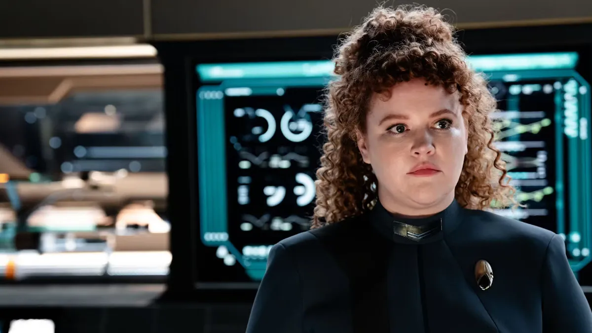 Mary Wiseman as Lieutenant Sylvia Tilly in Star Trek Discovery season 5