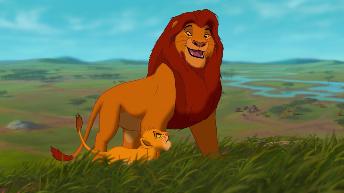 Mufasa and Simba in The Lion King (1994)