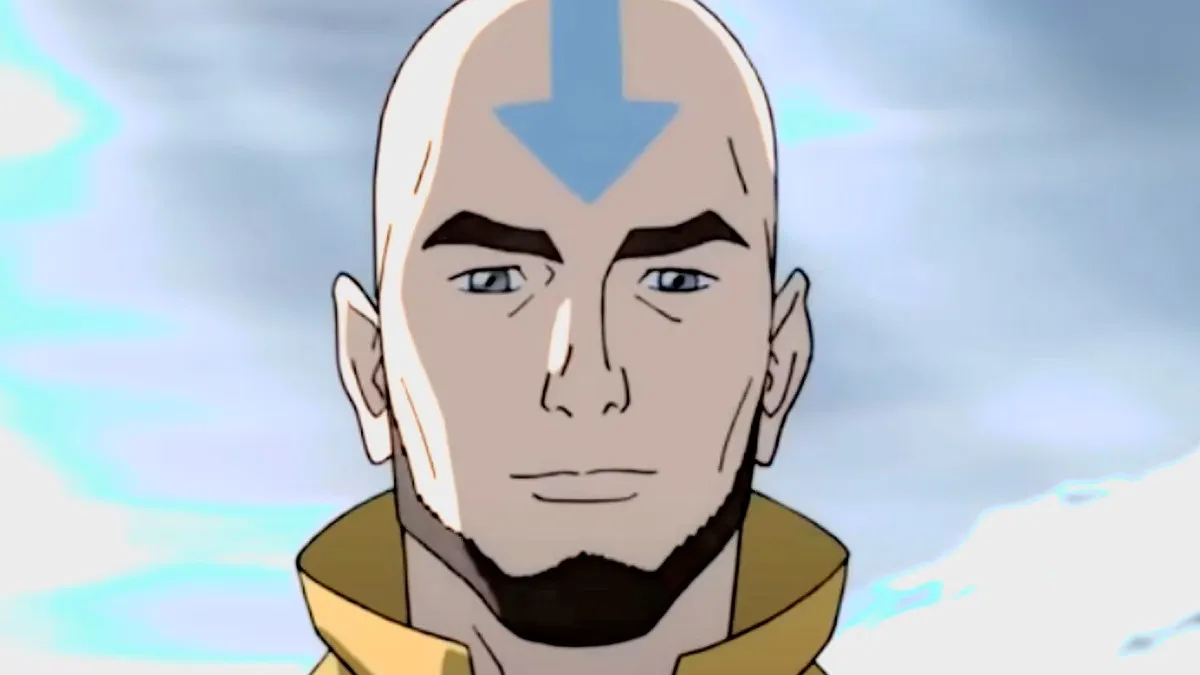 An older version of Avatar Aang in The Legend of Korra