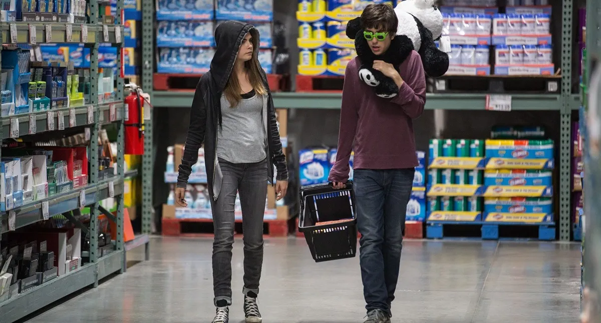 Cara Delevingne and Nat Wolff in Paper Towns