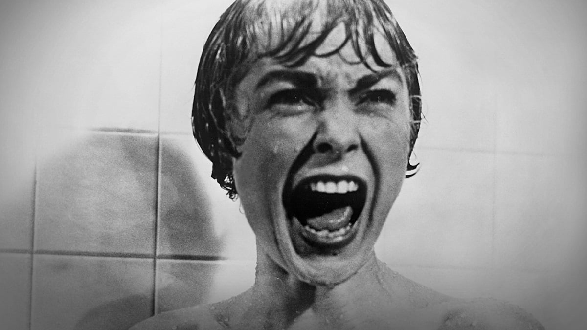 Janet Leigh screams in the shower in Psycho