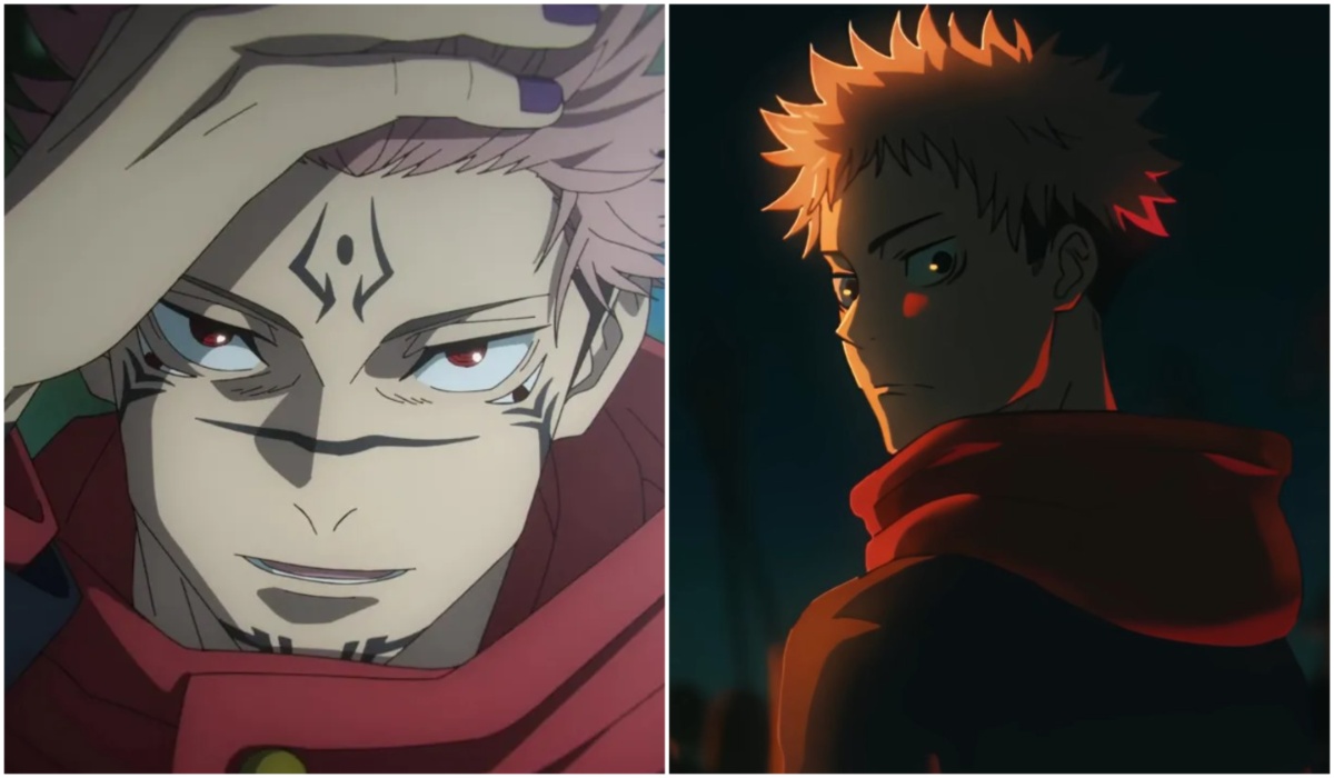 Sukuna and Yuji during the Shibuya Incident in Jujutsu Kaisen Season 2