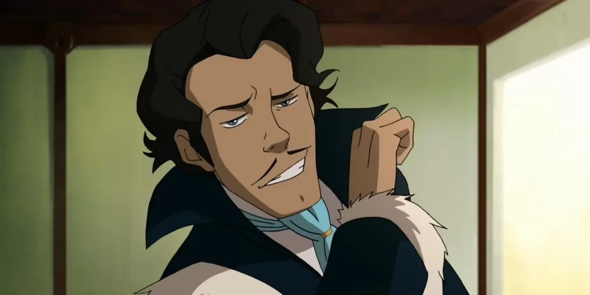 Varrick flashes a knowing smile in "The Legend of Korra"