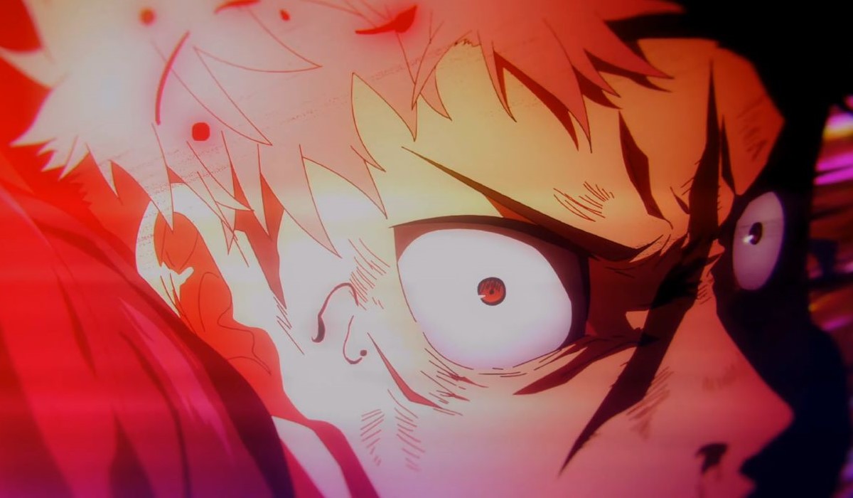 Yuji attacks Mahito with a Black Flash in Jujutsu Kaisen Season 2
