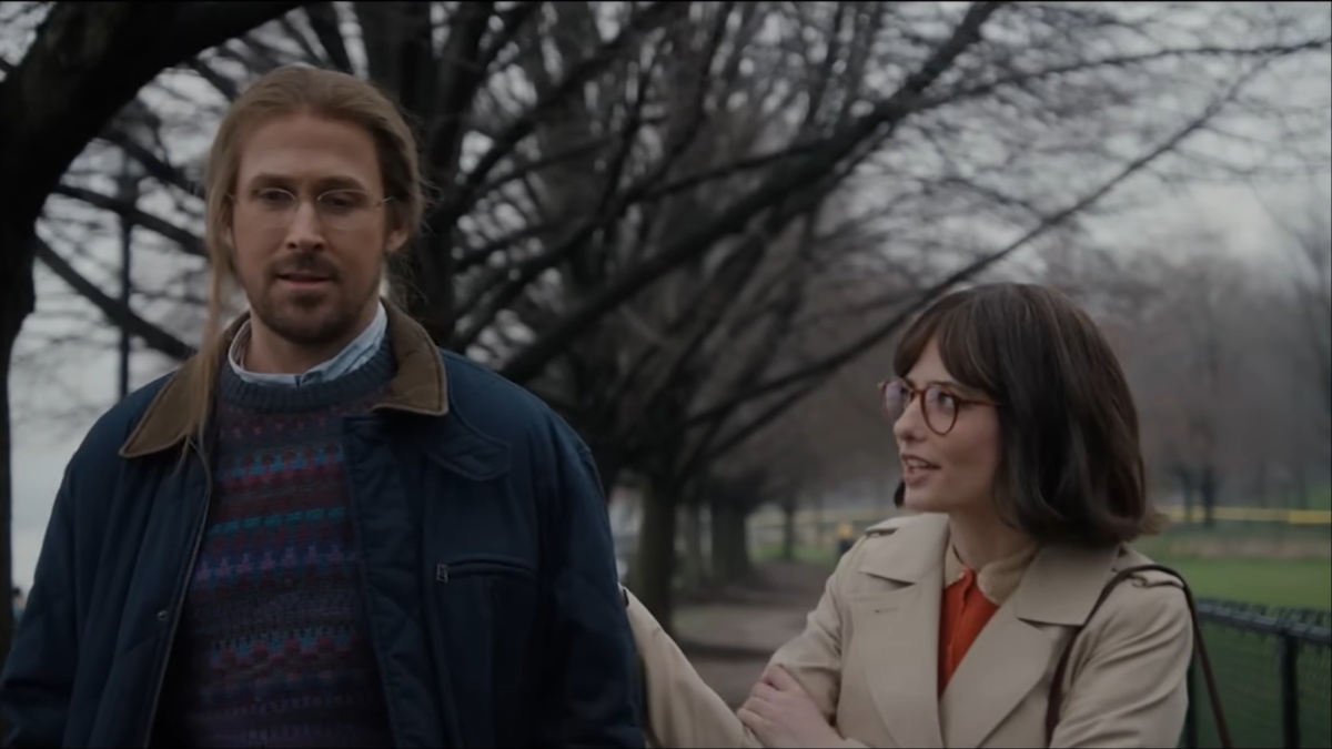 Ryan Gosling and Sarah Sherman in "Papyrus 2" on SNL.