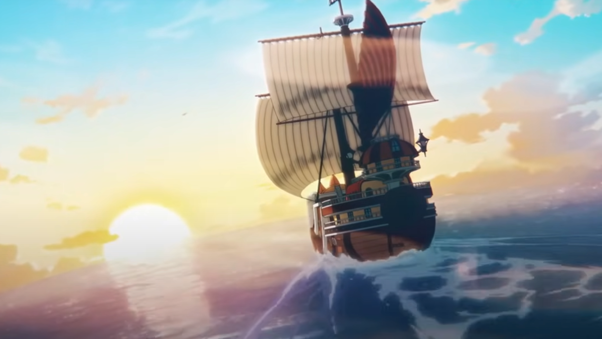 The Thousand Sunny sails off into the sunset in ending 20 of One Piece