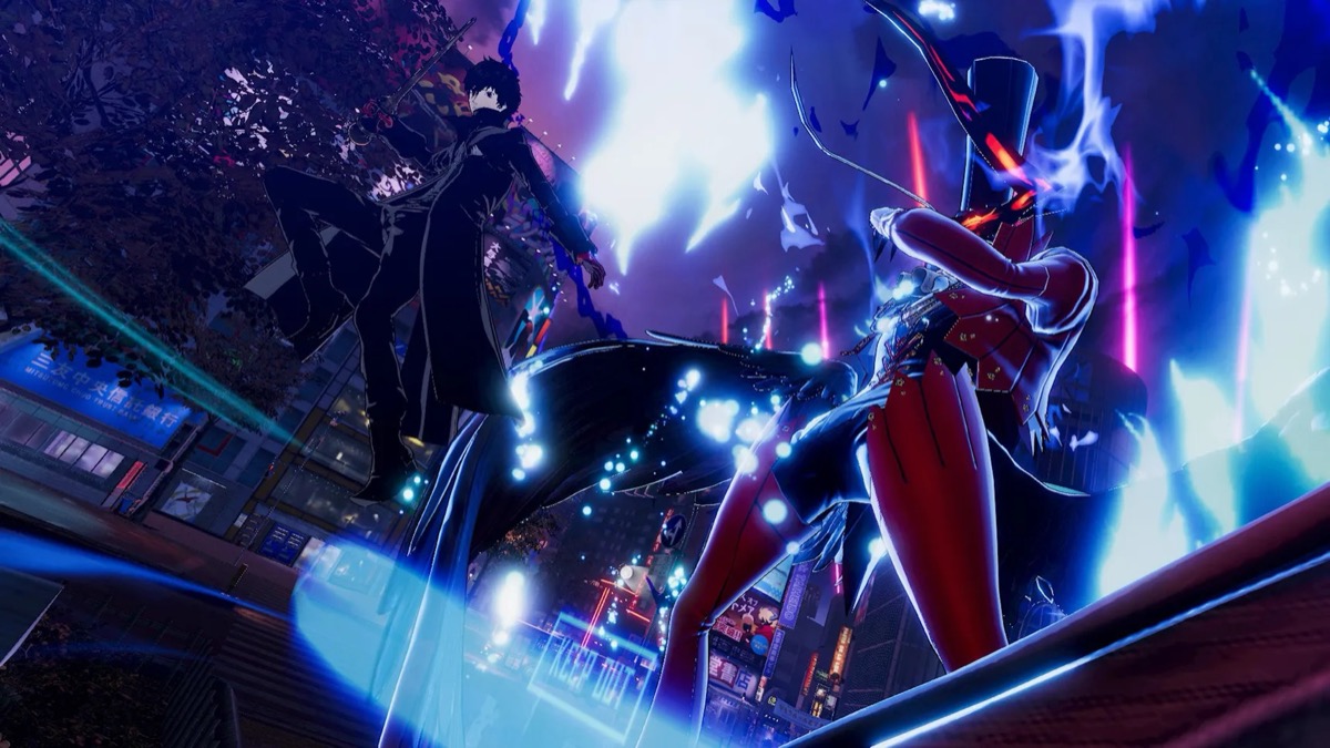 Joker attacks with Arsene in "Persona 5 Strikers" 