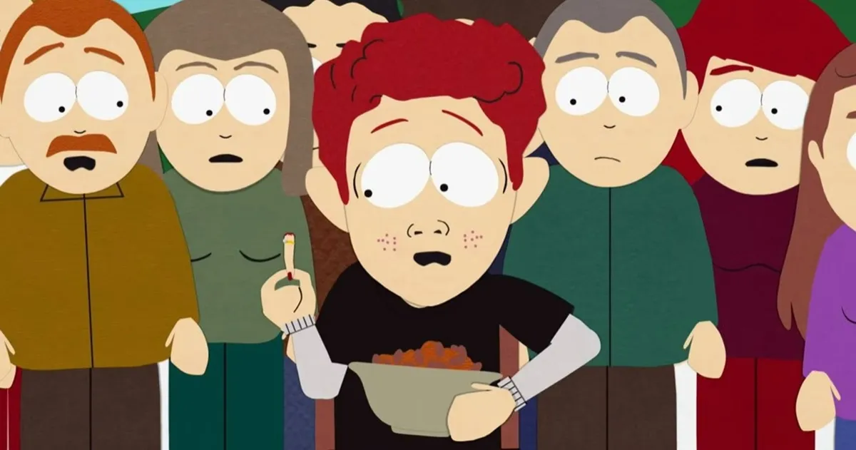 Scott Tenorman eats the infamous chili in "South Park"