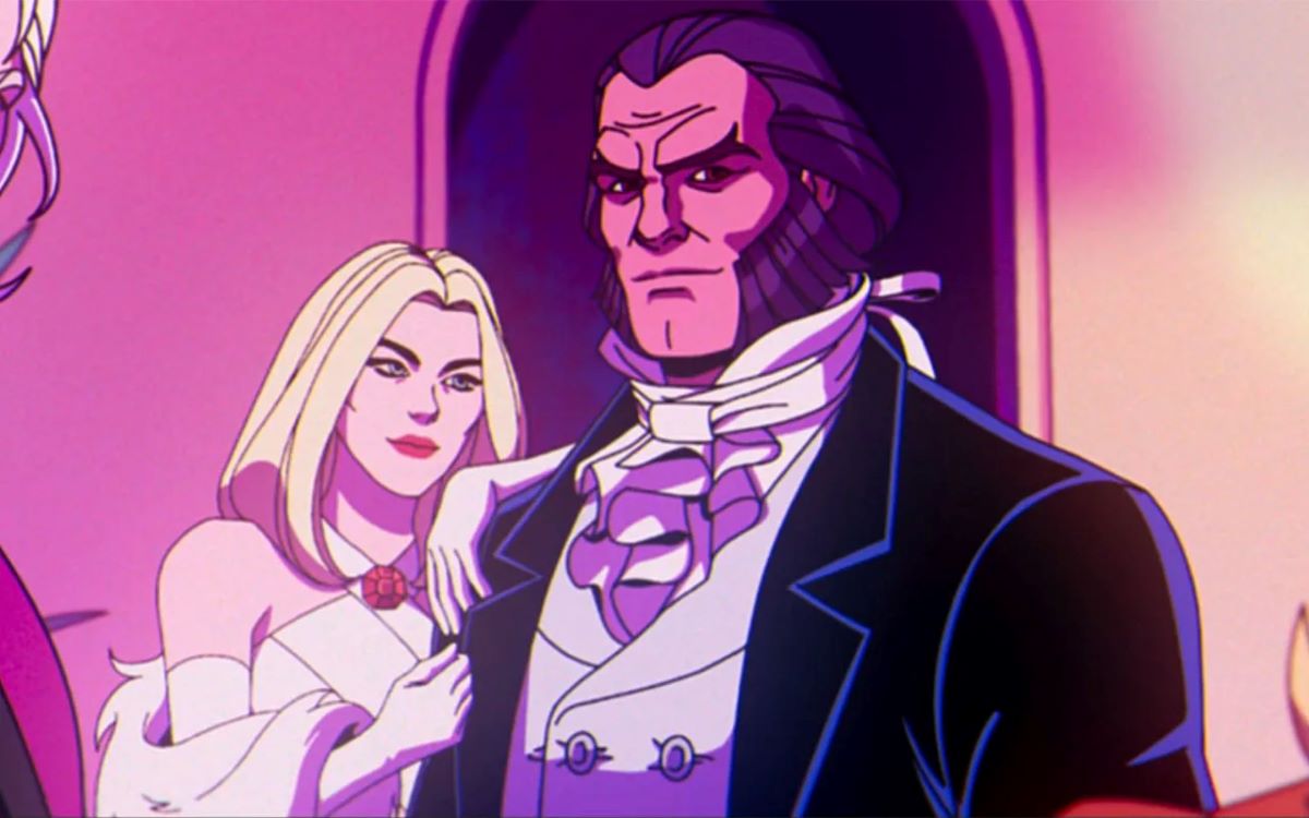 Sebastian Shaw and Emma Frost in 'X-Men '97'