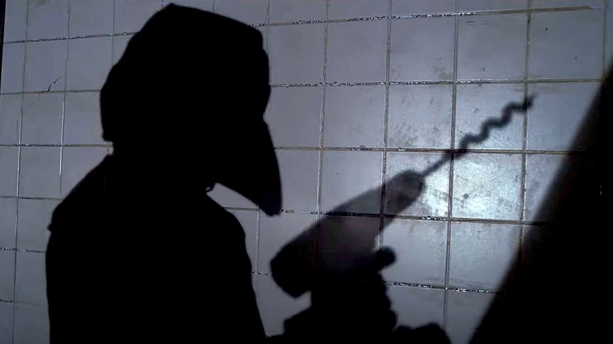 A silhouette of one of the killers in 'Stream'