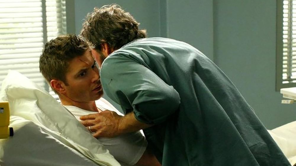 dean being whispered to by john winchester in supernatural