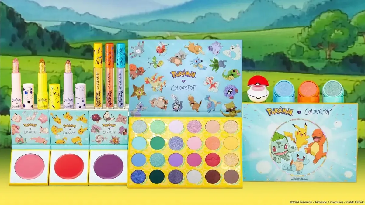 The Pokemon ColourPop makeup collection