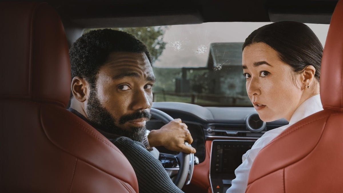 Donald Glover and Maya Erskine in 'Mr. and Mrs. Smith'