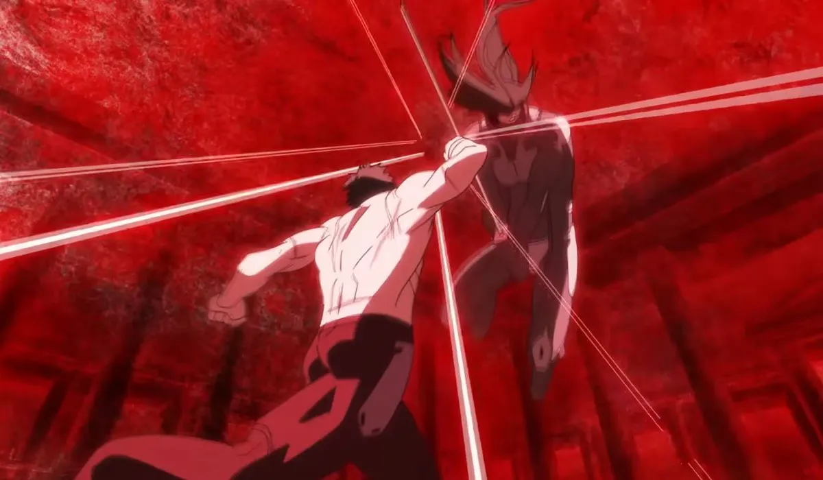 Higan dueling Zai without the mech suits from Ninja Kamui