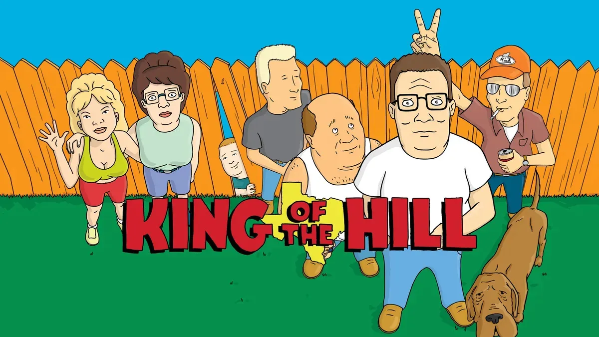 Characters of 'King of the Hill' in a poster