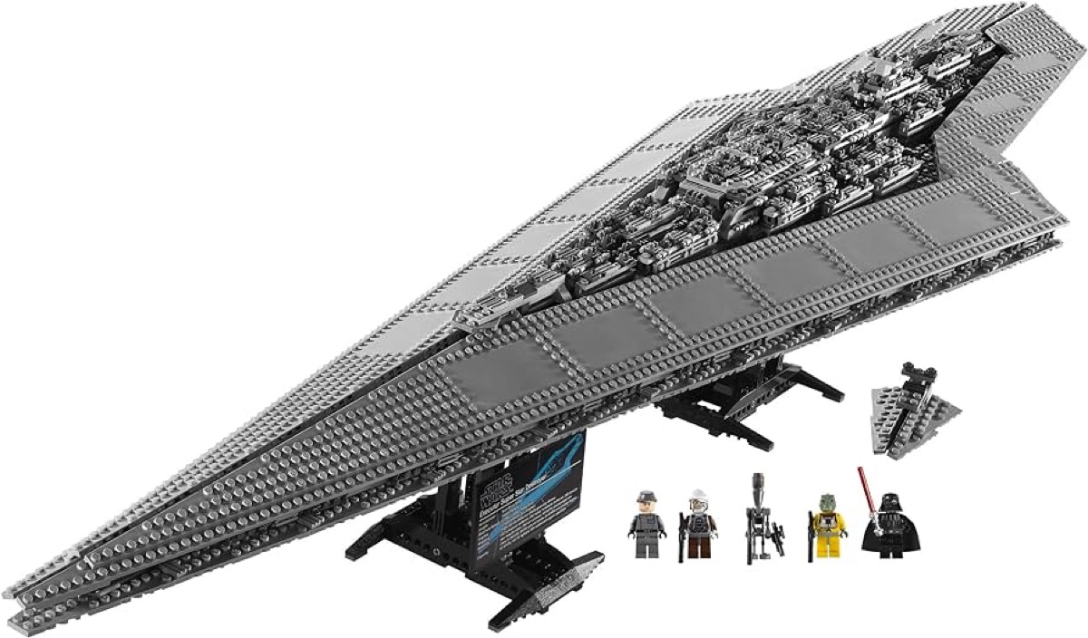 The LEGO Super Star Destroyer with miniatures