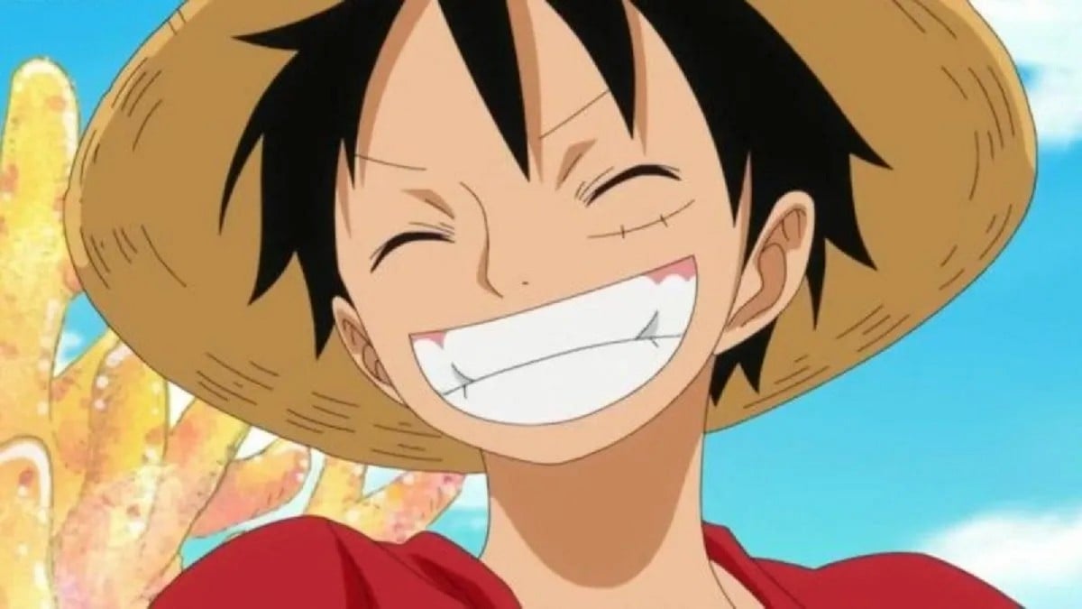 Monkey D. Luffy smiling in One Piece