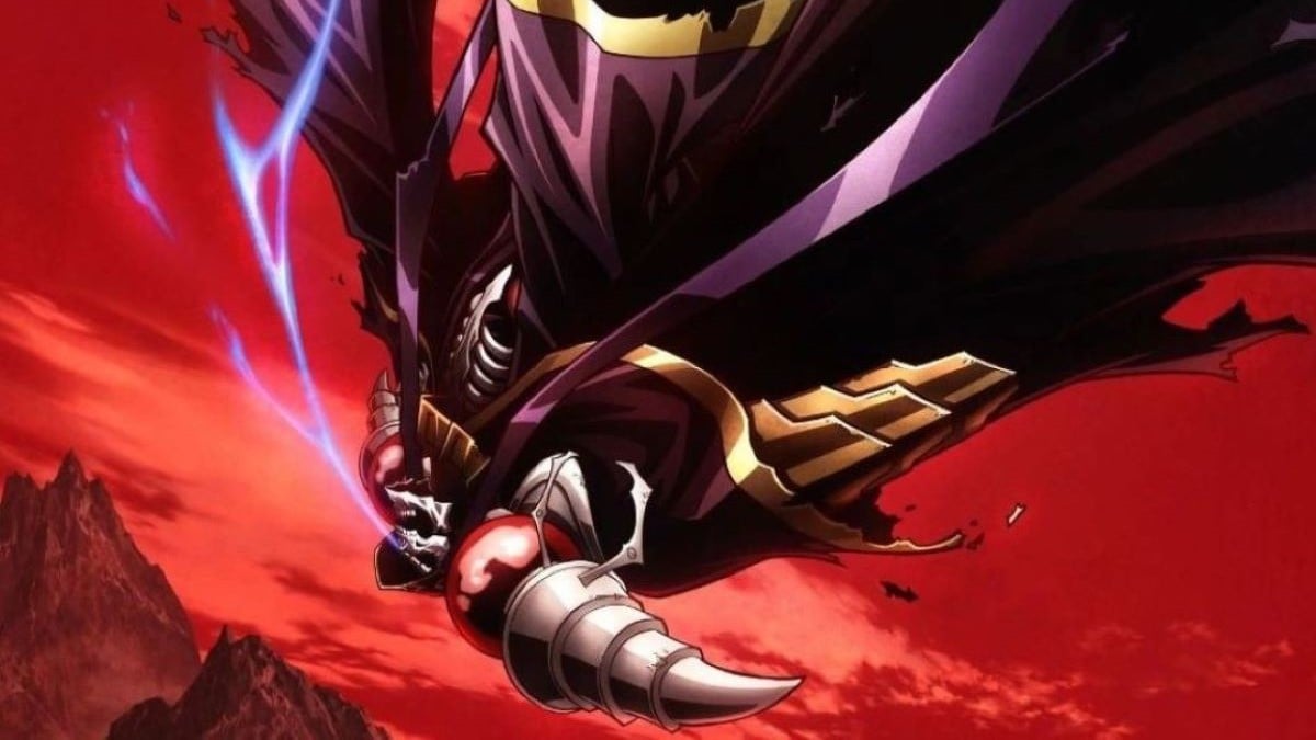 Ainz falling out of the sky from Overlord