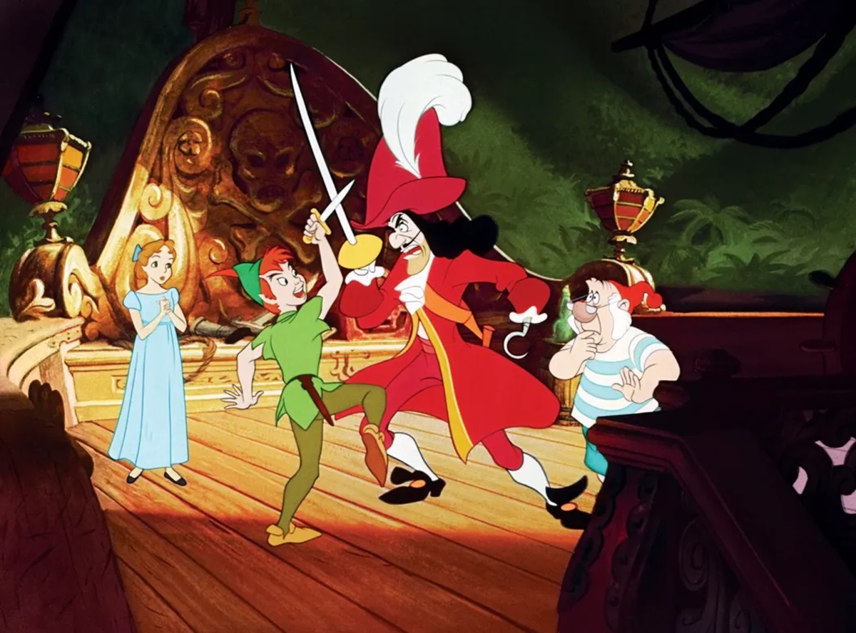 Peter Pan faces off against Captain Hook