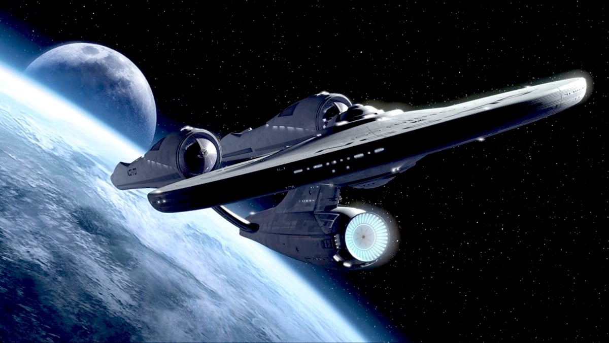 Starship Enterprise from the JJ Abrams Star Trek reboot Kelvin timeline.