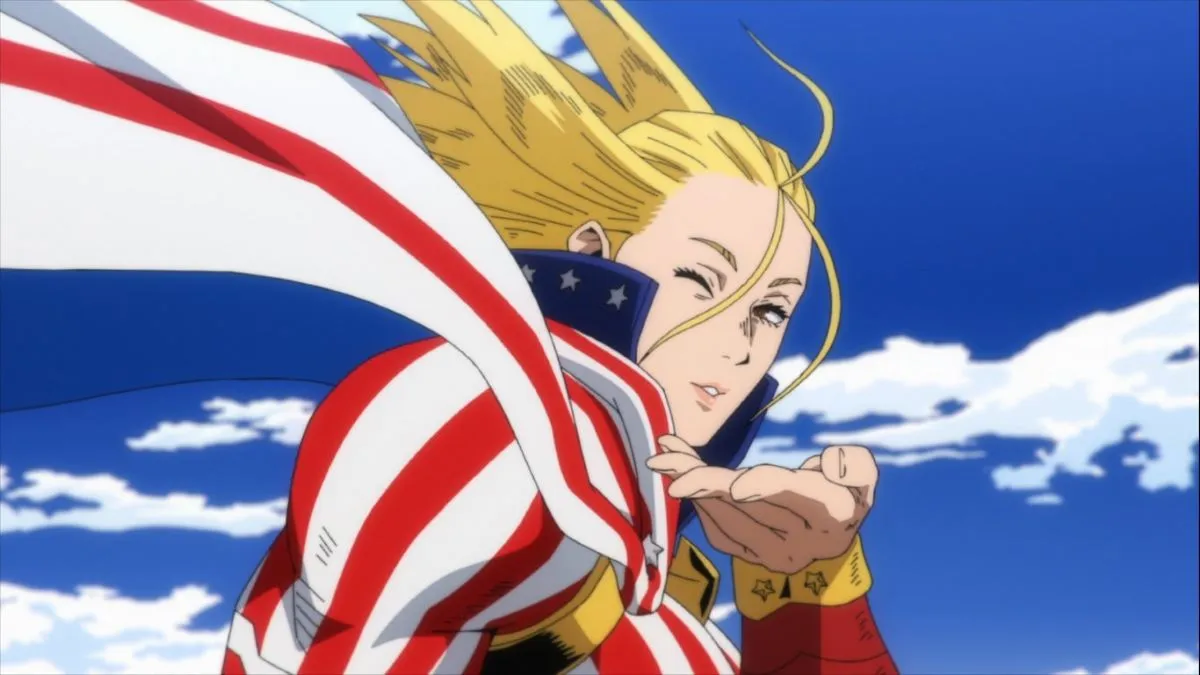 Star and Stripe working with her pilots from My Hero Academia Season 7