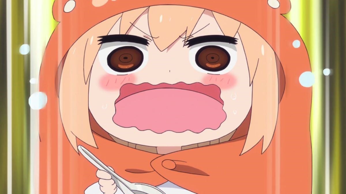 Umaru eating from Umaru and Her Brother