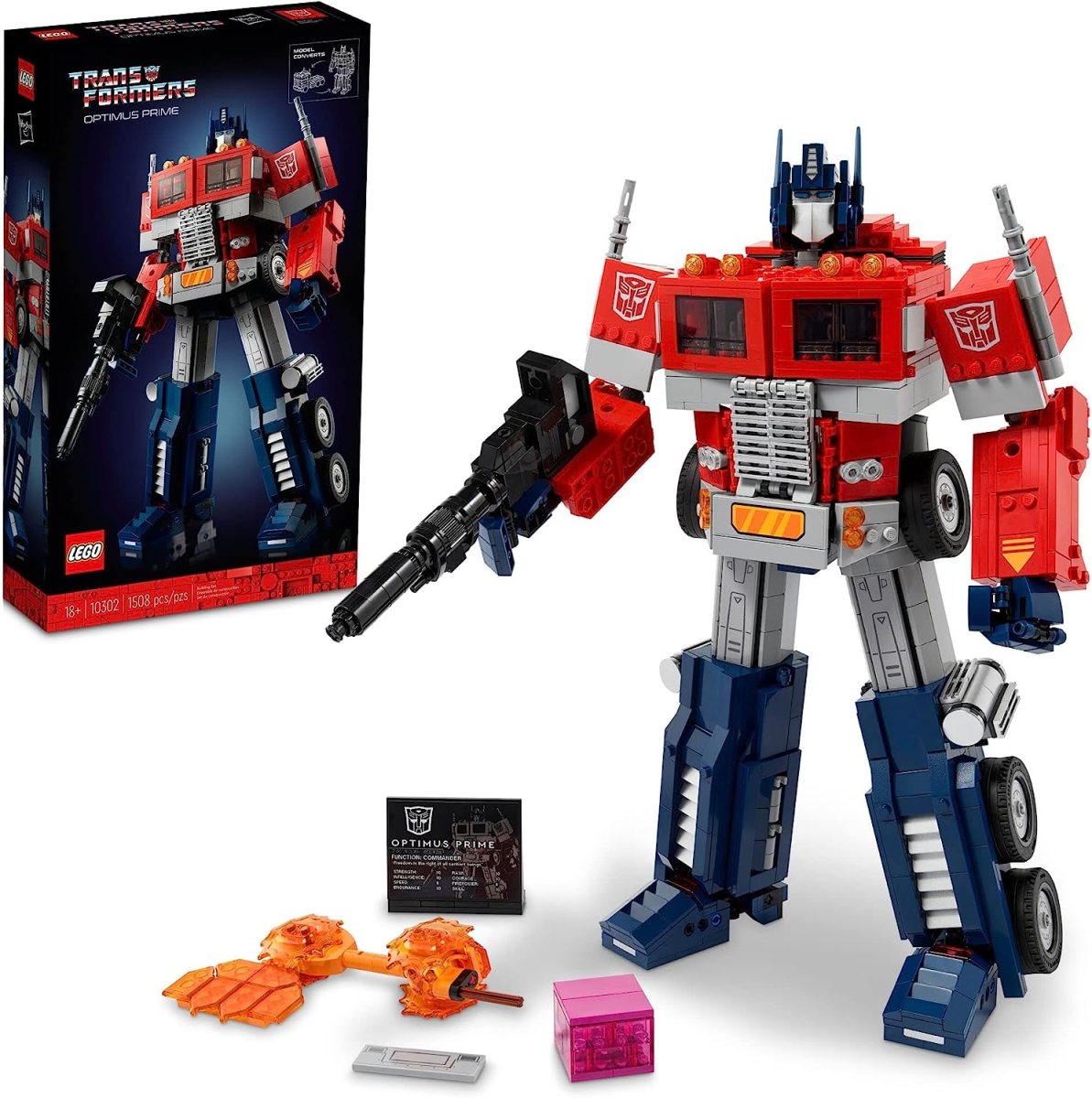 Optimus Prime Transformers LEGO set.