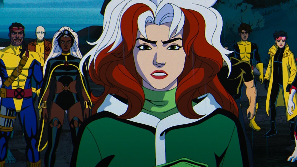 Rogue standing in front of the team in X-Men '97