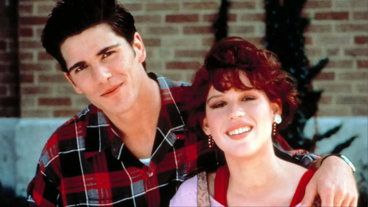 Michael Schoeffling and Molly Ringwald in 'Sixteen Candles'.