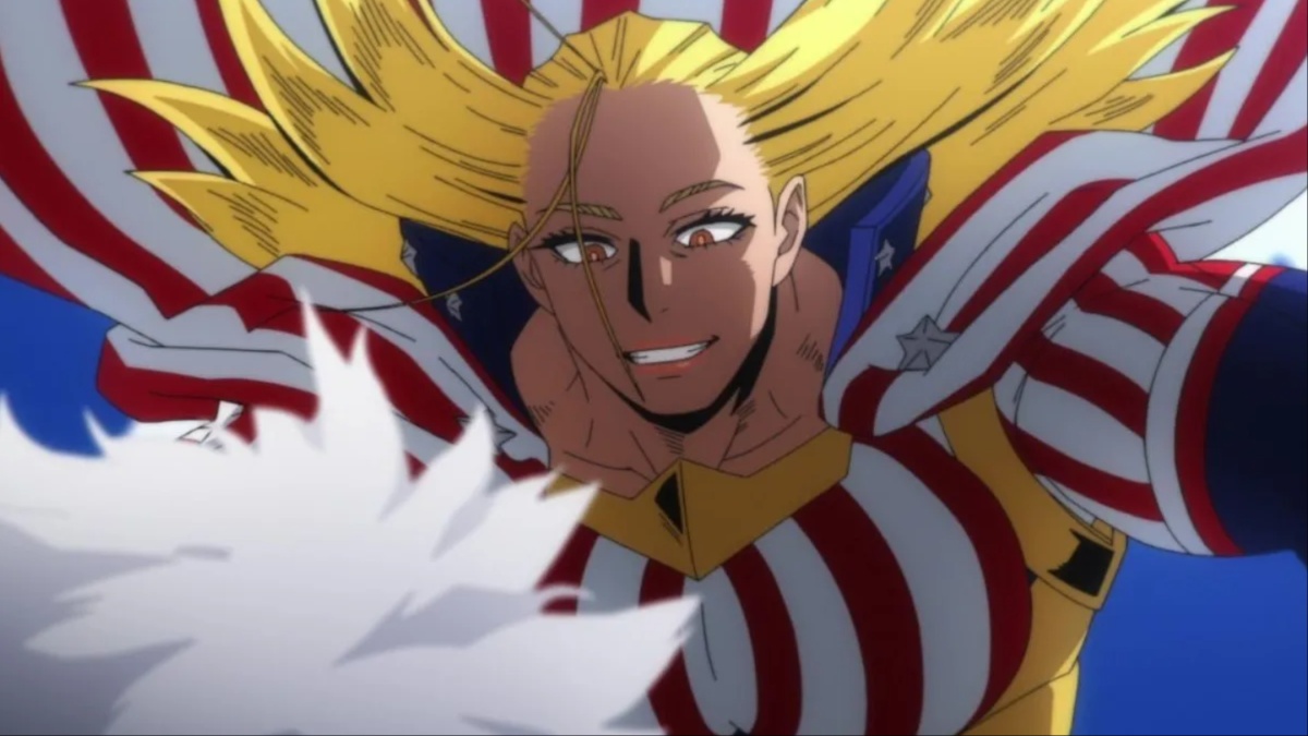 Star and Stripe using her quirk on Shigaraki