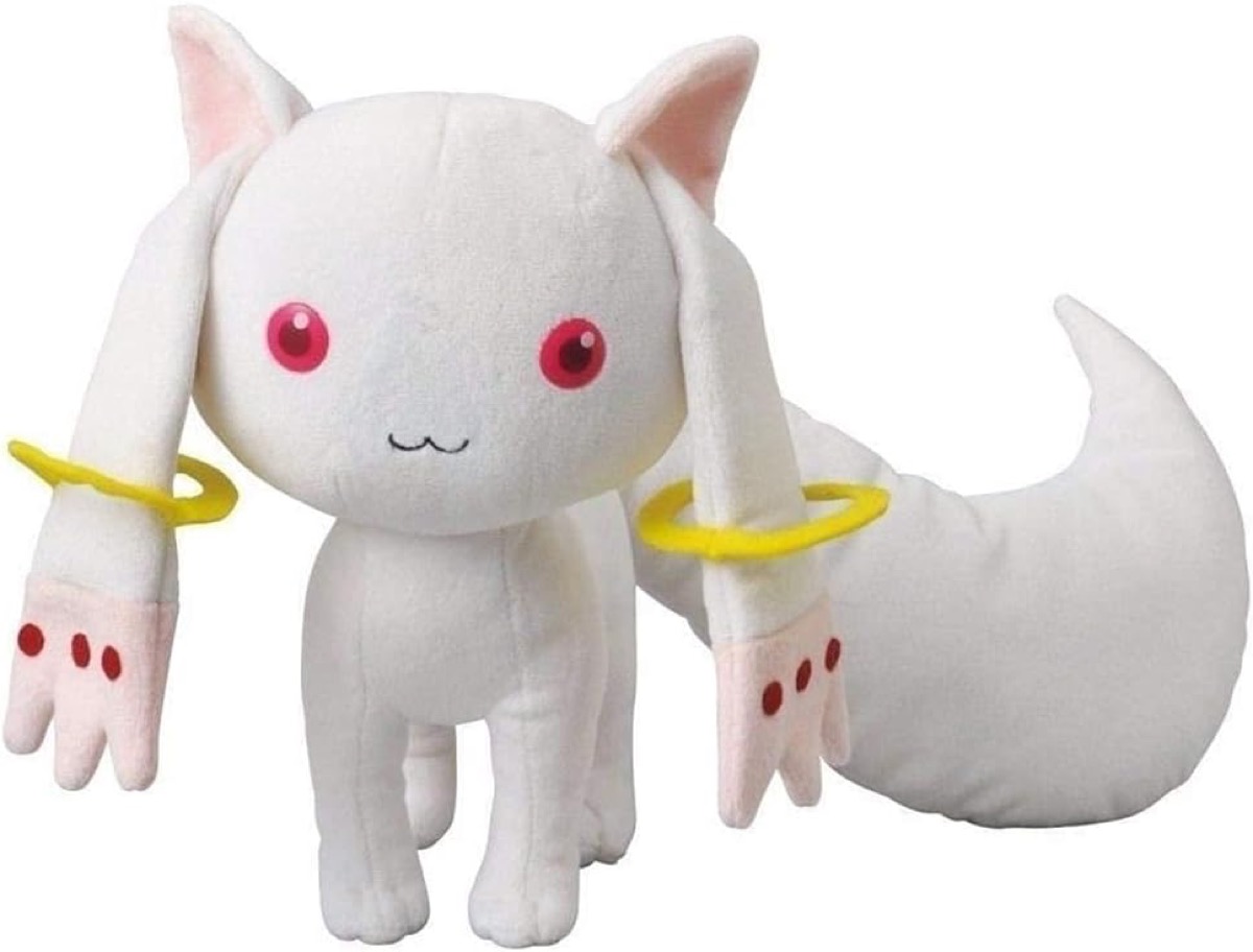 A Kyubey Plushie from "Madoka Magicka" 